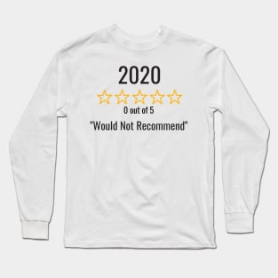 2020 would not recommend Long Sleeve T-Shirt